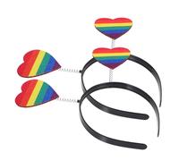 IMIKEYA 2pcs Cute Pride Outfit Accessory Hair Hoop Headband for Women Men Adults Party Decorative Headdress