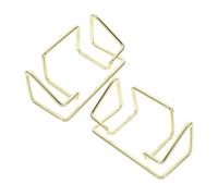 IMIKEYA 2pcs Desktop Card Stand Metal Business Card Holder for Office Minimalist Design Elegant Storage Display for Professional Identity Iron Construction