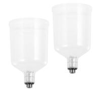 IMIKEYA 2pcs Detachable Gravity Feed Airbrush Paint Cup Pot with Plastic Split-Style Design for Precision Spraying and Portable Use in Fine Art Projects and Outdoor Work