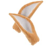 IMIKEYA 2pcs DIY Deer Ear Headband Prop Made of Synthetic Material with Realistic Brown Ear Design, Resistant to Shedding and Fading, for Christmas and Party Decorations