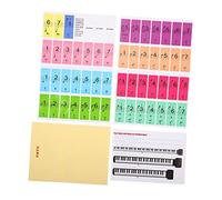IMIKEYA 2pcs Electronic Organ Piano Keyboard Decal Sticker Waterproof Anti-sweat Material Easy Install for Music Instrument Supplies