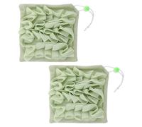IMIKEYA 2pcs Exfoliating Washcloth Set with Dual Function and Quick Dry, Includes Soap Holder, Made of Pe and Towel Cloth, Gentle Body Scrub Towels for Shower Bathing Accessories