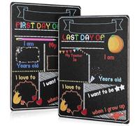 IMIKEYA 2Pcs First Day and Last Day of School Chalkboard Signs for Kids