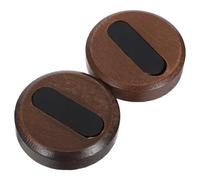 IMIKEYA 2pcs Foldable Walnut Wooden Coat Hooks for Wall Mounting, Heavy Duty and Rustic Design, Space Saving Foldable Coat Hooks for Closets and Entryways, 2.48 Inch Size