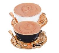 IMIKEYA 2pcs Funny Coffee Pins Zinc Alloy Retro Pin Badge in Coffee Cup Shape Decorative and Collectible Lapel Shirt for Women Sweaters and Backpacks for Daily Wear and Special Occasions