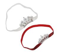 IMIKEYA 2pcs Girl Crown Headband Crystal Headdress for Newborn Boy Girl Decorative Tiara Fairy Crown Hair Jewelry for Headband Occasion