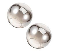 IMIKEYA 2pcs Glass Globe Lamp Shade Cover for Pendant and Wall Fixtures, Spherical Replacement with 5.9 Inch Diameter and 2.76 Inch Fitter, Suitable for Dining Areas and Living Rooms,