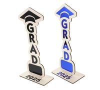 IMIKEYA 2pcs Graduation Tabletop Centerpiece Creative Decorations for Home Decor Multifunctional Desk Display Stand for Keys Phones Jewelry