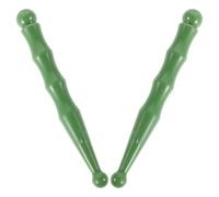 IMIKEYA 2pcs Gua Sha Resin Rod Massage Tool with Robust Material Stimulating Foot Acupoints Green for Office and Home Use