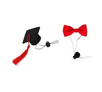 IMIKEYA 2Pcs Guinea Pig Hat and Bow Tie Set Pet Caps for Hamsters Hedgehogs Animals for Daily Walks Photos and Travel