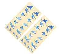 IMIKEYA 2pcs Guitar Fretboard Decals Colourful Bird Design Pvc Stickers Fashionable Creative Style Cover Flawed Part without Affecting Playing Feel for Electric Guitar Color