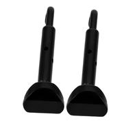 IMIKEYA 2pcs Half Section Violin Screws Replacement Metal Chin Rest Clamps Violin Parts Screw for Chin Rest Instrument