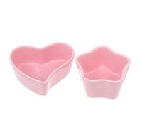 IMIKEYA 2pcs Hamster Food Bowl Ceramic Pet Feeding Bowls Small round Design - Material Practical and Beautiful for Hamsters and Small Pets