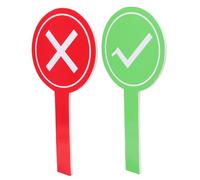 IMIKEYA 2pcs Handheld Voting Paddles Yes/no for Boys and Girls' Games Dry Erase Classroom