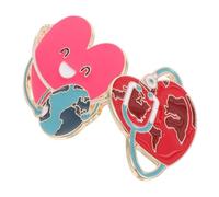 IMIKEYA 2pcs Heart Shaped Nurse Pin Brooch Stylish Metal Medical Badge for Women Lightweight Accessory for Nurses Symbolic Design for Professional Identity