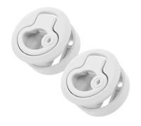 IMIKEYA 2pcs Heavy Duty Flush Pull Cabinet Lock Embedded Panel Pull Lock for Ambulance Cabinets Rv Drawer Doors and Hatch Panels Easy Unlocking with Key Cylinder Dependable Security for