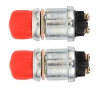 IMIKEYA 2pcs Heavy Duty Momentary Push Button Switch for Engine Start Boat Horn and Electrical Equipment High Visibility Red Design Durable Reliable Automotive Start Button