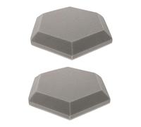 IMIKEYA 2pcs Hexagon Sound Insulation Boards High-density Fire-resistant Acoustic Panels for Home Use Soundproofing Noise Reduction Wall Mat Gray
