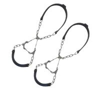 IMIKEYA 2pcs Ice Crampons for Shoes Durable Slip Spikes for Hiking and Mountaineering Lightweight and Portable Ice Grippers for Men and Women for Icy Roads and Slopes