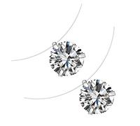 IMIKEYA 2Pcs Invisible Fish Wire Necklaces for Zircon Pendant Chic Transparent Jewelry for Daily Wear Parties and Clubs