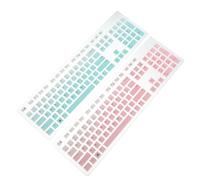 IMIKEYA 2Pcs Keyboard Skin Protector with Dirt Cover for Laptop and Desktop Use Compatible with Dell Keyboards with Non-Slip Design Random Color