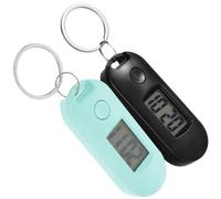 IMIKEYA 2pcs Keychain Digital Watches with Clip-on Design for Graduation Period, Easy to Carry and Use Plastic Pocket Watches for Students the Exam and School