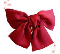 IMIKEYA 2PCS Large Bowknot Hair Clip Set for Women Extra Large Red Hair Bows Adorable Barrette Accessories for Party and Special Occasions