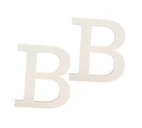 IMIKEYA 2pcs Large Wooden Letters B Blank Paintable Wall Décor for DIY Craft Home Party Kids Room
