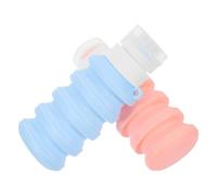 IMIKEYA 2pcs Leak Proof Silicone Travel Toiletries Bottles 90ml Refillable Collapsible Lotion Containers Portable Foldable Water Bottles for Travel