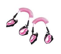 IMIKEYA 2PCS Lost Wristband with Lock Pink Traction Strap for Safety Crowds Comfortable and Durable Prevent Lost Bracelet for Supermarket and Public Places