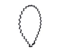 IMIKEYA 2pcs Men Wavy Hairbands Elastic Synthetic Material Headband for Sports and Facial Treatment, Black Hair Accessories That Will Not Hurt Your Skin