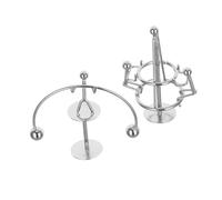 IMIKEYA 2pcs Mini Balancing Pendulum Desk Sculpture Iron Physics Art Balance Decoration for Office Science Enthusiasts Decompressive Perpetual Motion