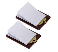 IMIKEYA 2Pcs Miniature Writing Board Dollhouse Stationery Supplies Realistic Clipboard for House Decor House Accessory Photo Prop