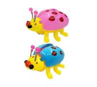 IMIKEYA 2pcs Musical Ladybird Toys Boys and Girls Interactive Toys Simulation Beetle for Boy Girl