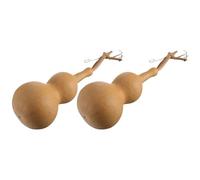 IMIKEYA 2pcs Natural Dried Gourd Desktop Ornament for Home Decoration and Crafting, Creative Khaki Gourd Shape Practical Use for Desktop Decor
