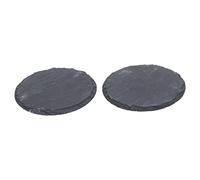 IMIKEYA 2Pcs Natural Stone Reptile Basking Platform Dish for Tortoise and Gecko Durable Landscape Decor with Nail Grinding Function for Pet Habitat and Feeding