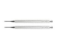 IMIKEYA 2pcs Pen Ear Point Massager Facial Reflexology Tools Stainless Steel Portable Body and Foot