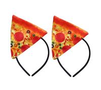 IMIKEYA 2pcs Pizza Headband Funny Crazy Hat for Halloween Christmas Novelty Costume Accessory for Adults for Italian Themed Parties Photo Opportunities