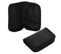 IMIKEYA 2pcs Portable Medicine Organizer for Pills and Test Strips with Weatherproof 420dpvc Material and Zinc Alloy Zipper Puller, Compact Medicine Storage Cases for Travel and Pocket