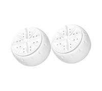IMIKEYA 2PCS Portable Mini Turbo Washing Machines USB Powered Compact Laundry Washers Suction Cups for Travel Camping Apartment Use