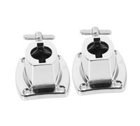 IMIKEYA 2pcs Professional Drum Stand Clip Replacement Metal Clamp Base for Cymbal Mounting Drum Hardware