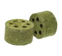 IMIKEYA 2pcs Rabbit Toys for Boys and Girls Organic Hay Teething Toys Safe Sturdy Pet Biting Playthings