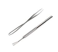 IMIKEYA 2pcs Remover Tool Set Stainless Steel for Cats and Dogs Pet Removal Kit Easy to Use at Home Outdoor