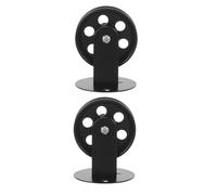 IMIKEYA 2pcs Retro Chandelier Accessories Ceiling Pulley for Hanging Lamp Silent Pulley Wheel in Rustic Iron Material for Rope in Vintage Style