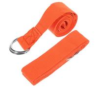 IMIKEYA 2pcs Reusable Yoga Strap Professional Stretching Band for Enhanced Flexibility and Mastering Poses Durable Exercise Accessory for Home Workouts Orange