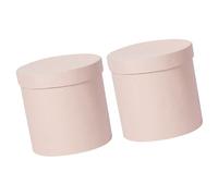 IMIKEYA 2pcs round Flower Box Paperboard Packaging Cylinder for Flower Arrangement and Gift Wrapping with Elegant Appearance, Pink Colour, for Mother's Day and Holiday Spirit