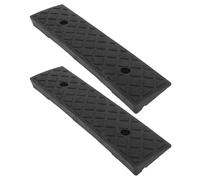 IMIKEYA 2pcs Rubber Threshold Ramp Kerb Ramp for Cars Heavy-duty Plastic Black Safe Walking and Driving for Driveway and Doorway