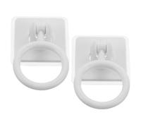 IMIKEYA 2pcs Self-Adhesive No Punch Toilet Lid Opener with Widened Silicone Grip for Disabled and Elderly, Plastic Door Assist Handle Supporting Independence in Senior Homes and Kitchen