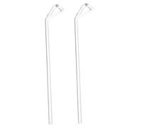 IMIKEYA 2pcs Shaped Glass Cell Spreader Bars for Laboratory Use Triangle Head Design Easy Cell Scraping Reusable and Wear Resistant for Microbe Experiments