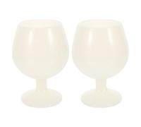 IMIKEYA 2pcs Silicone Wine Goblet Set, Convenient Multi-Function Household Wine Cups for Hotel and Family Gathering, Sturdy and Shatterproof Drinkware